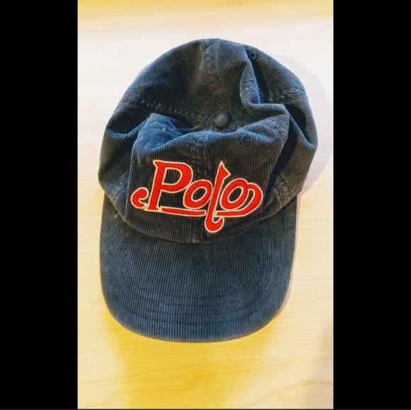 Polo Ralph Lauren Other - VINTAGE POLO CORDUROY SCRIPT HAT